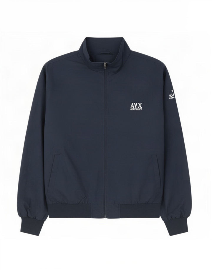 Avirex Herre Bomber Jacket UK 44 2XL Navy Blue Polyester