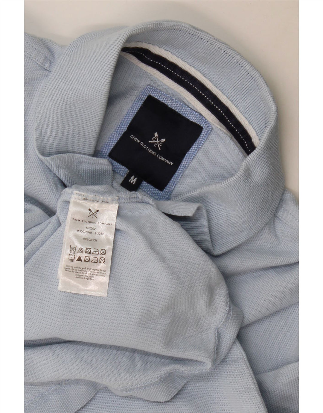 Besætningstøj Herre poloshirt Medium blå bomuld