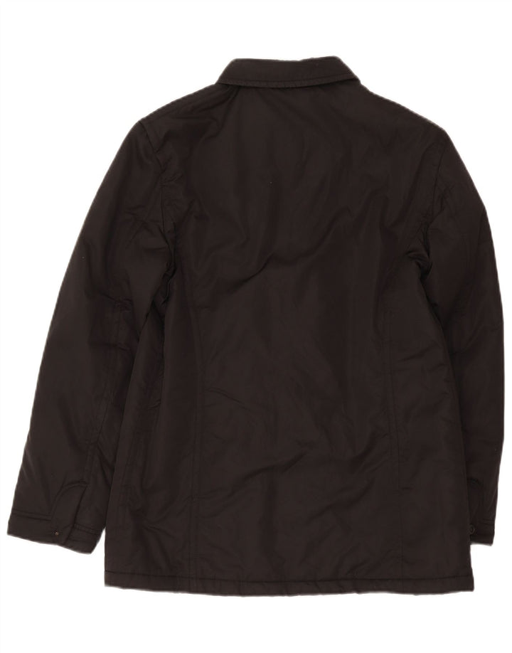 Fay Dame Loose Fit Windbreaker Coat UK 10 Small Black