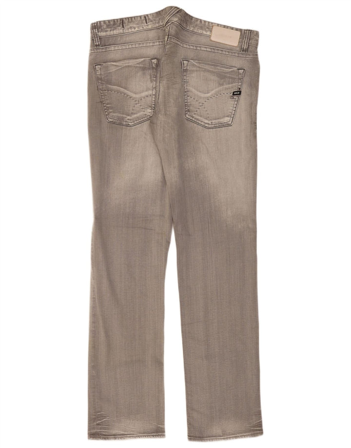 Gas Straight Jeans til kvinder W38 L34 Grå Bomuld