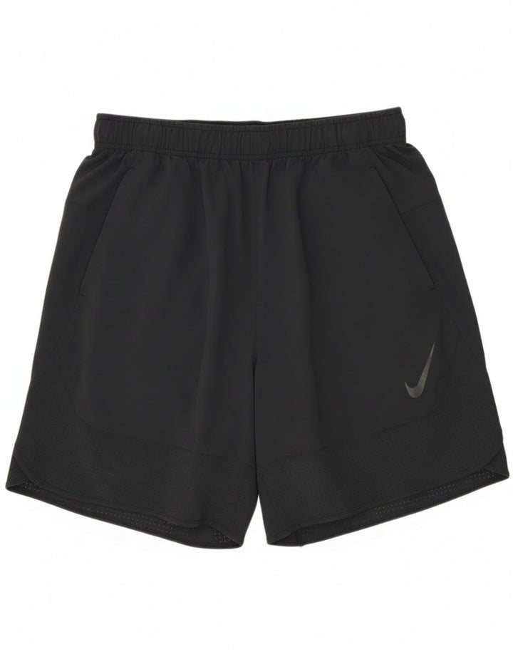 Nike Herre Dri Fit sportsshorts, store sorte polyester