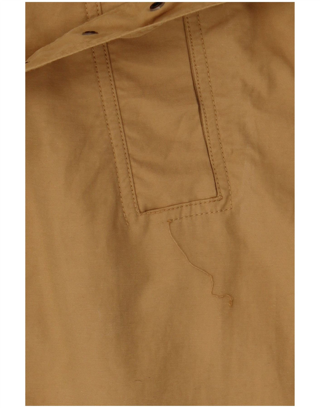 Fat Face Dame Dobbeltradet Trench Coat UK 16 Stor Beige Bomuld
