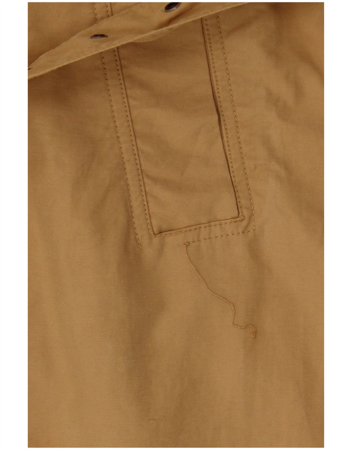 Fat Face Dame Dobbeltradet Trench Coat UK 16 Stor Beige Bomuld