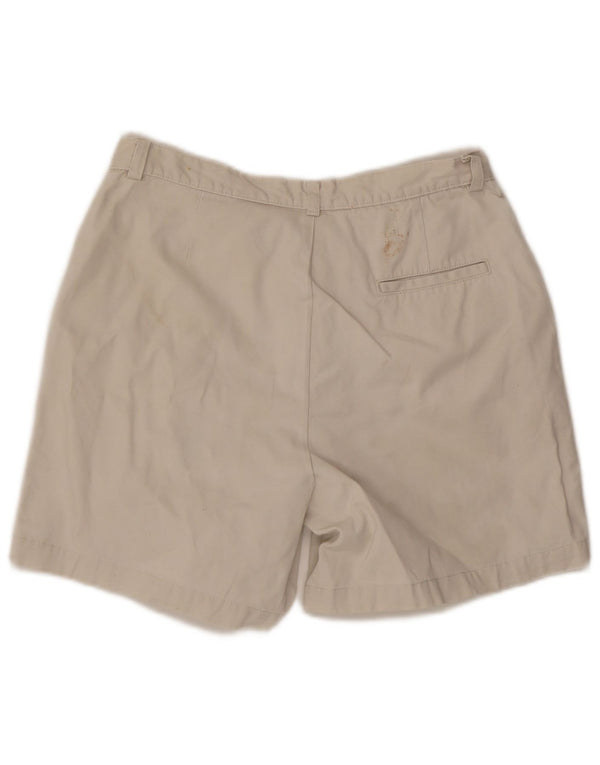 Eddie Bauer Womens Chino Shorts US 10 Large W30  White