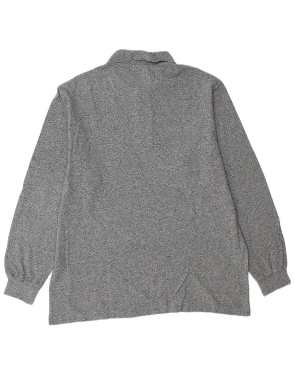 Lacoste Langærmet Polo Shirt til mænd Størrelse 5 Large Grå Bomuld