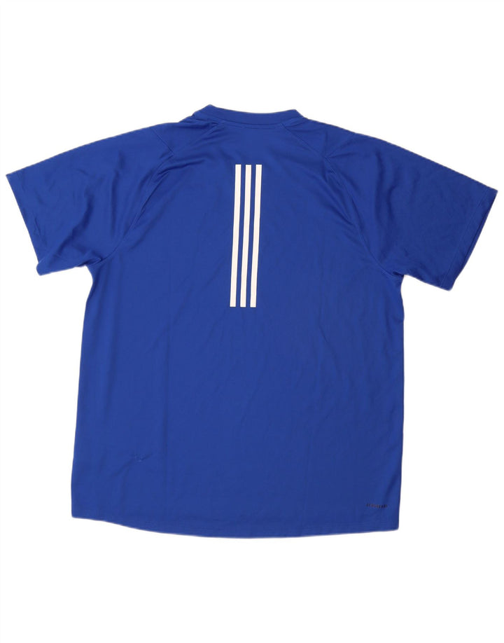 Adidas Herre Aeroready T-Shirt Top XL Blå Polyester