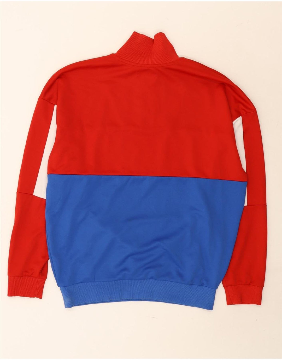 ZARA Sweatshirt med lynlås til mænd Medium Multicolored Colourblock