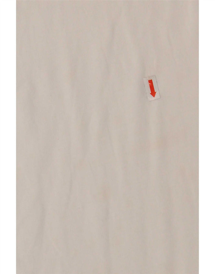 Diesel Herre Grafisk T-Shirt Top XL Hvid Bomuld