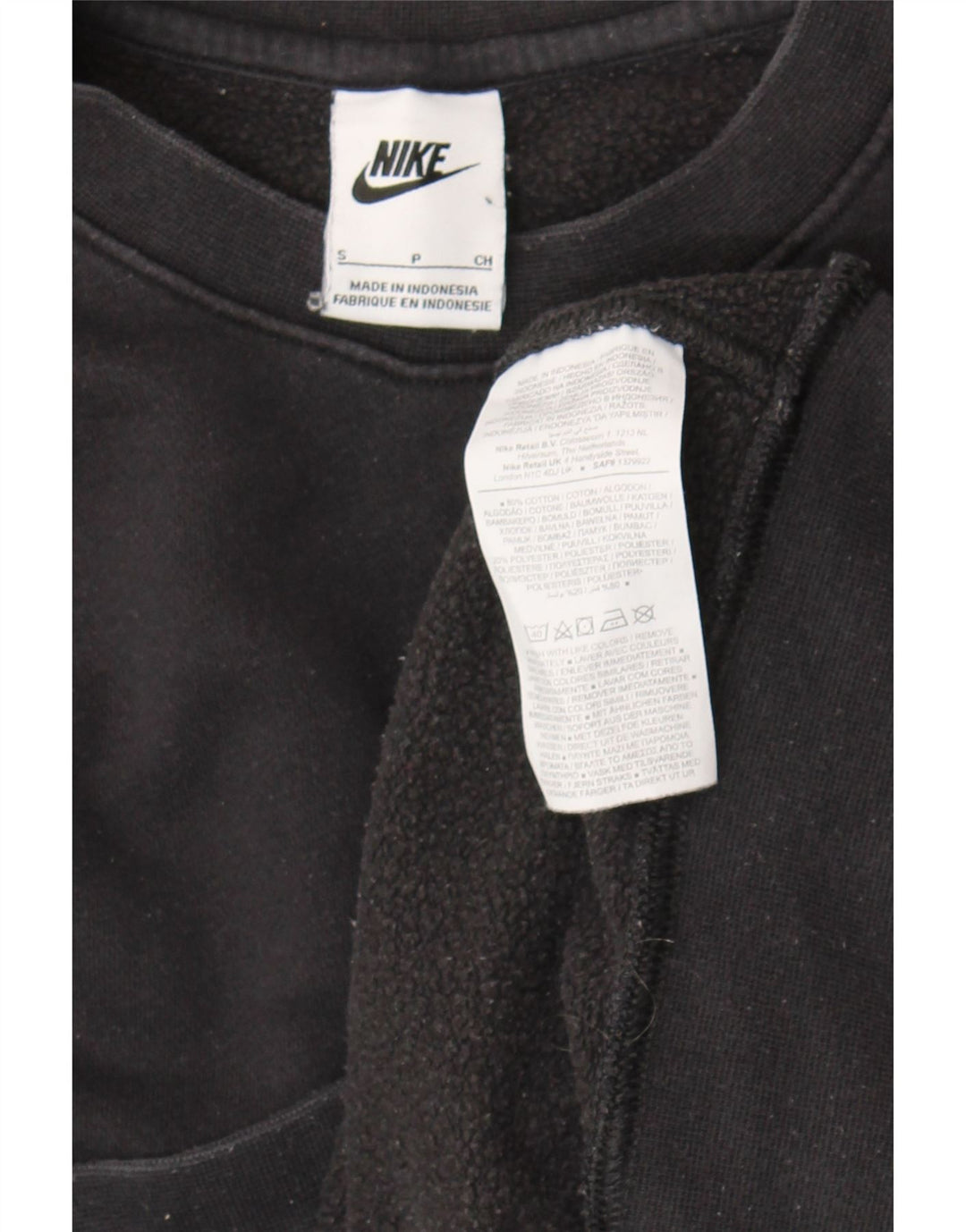 Nike Sweatshirt til mænd, lille sort bomuld