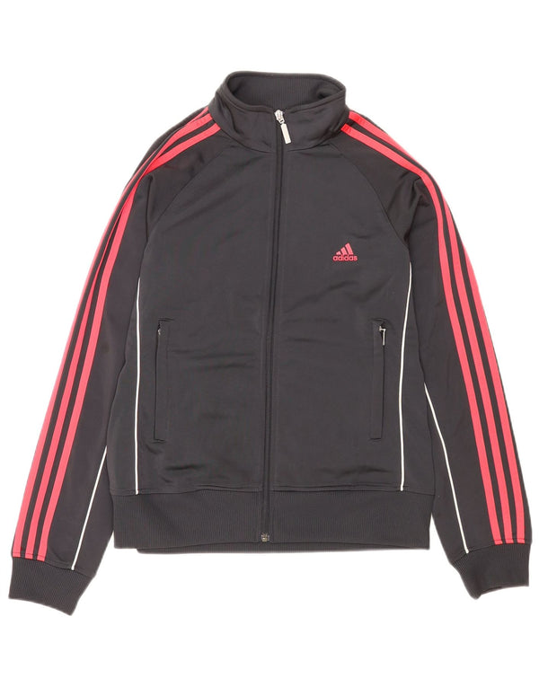 Adidas træningsdragt topjakke til kvinder UK 16 Stor grå polyester
