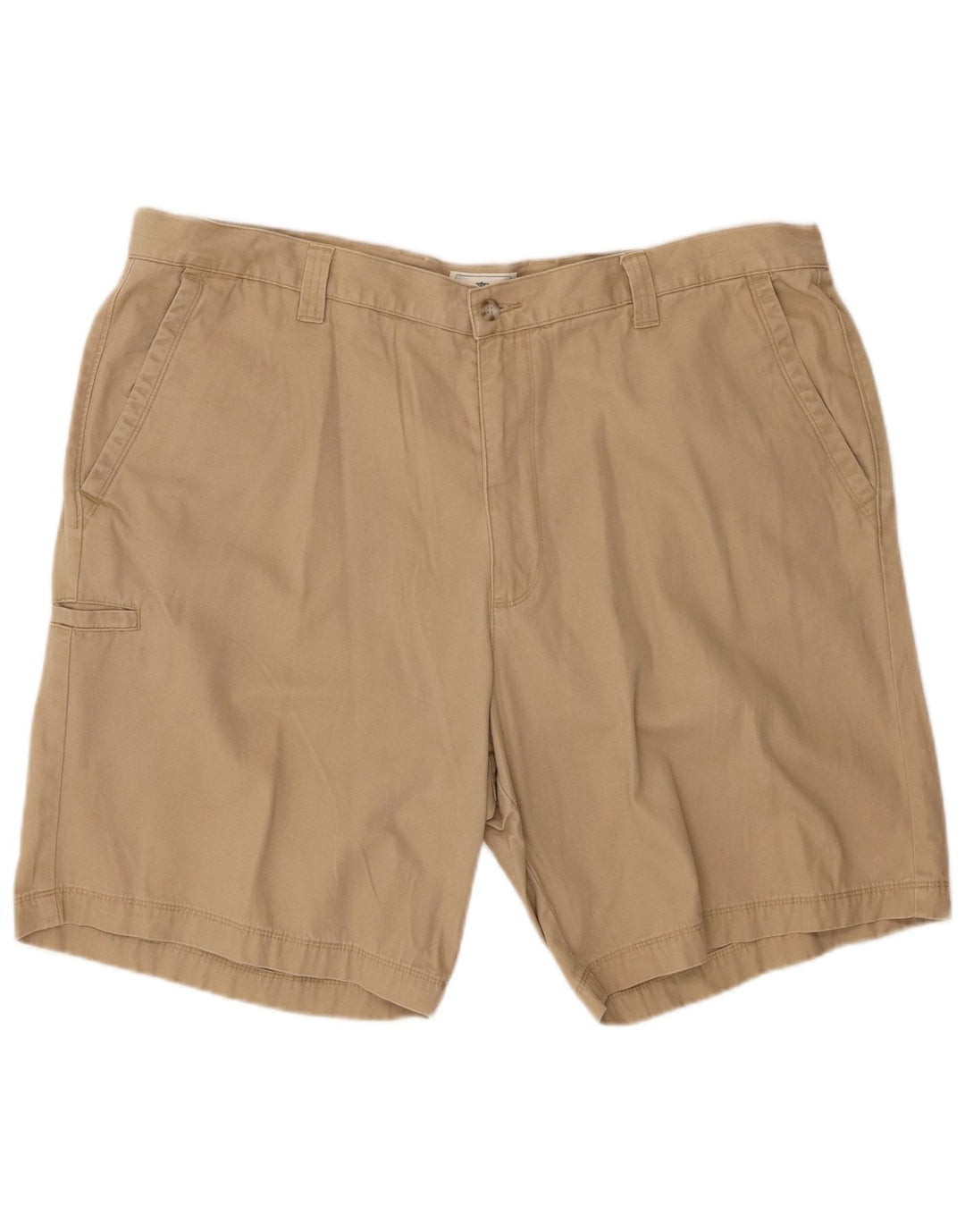 DOCKERS Herre Relaxed Fit Cargo Shorts W42 2XL Beige Bomuld