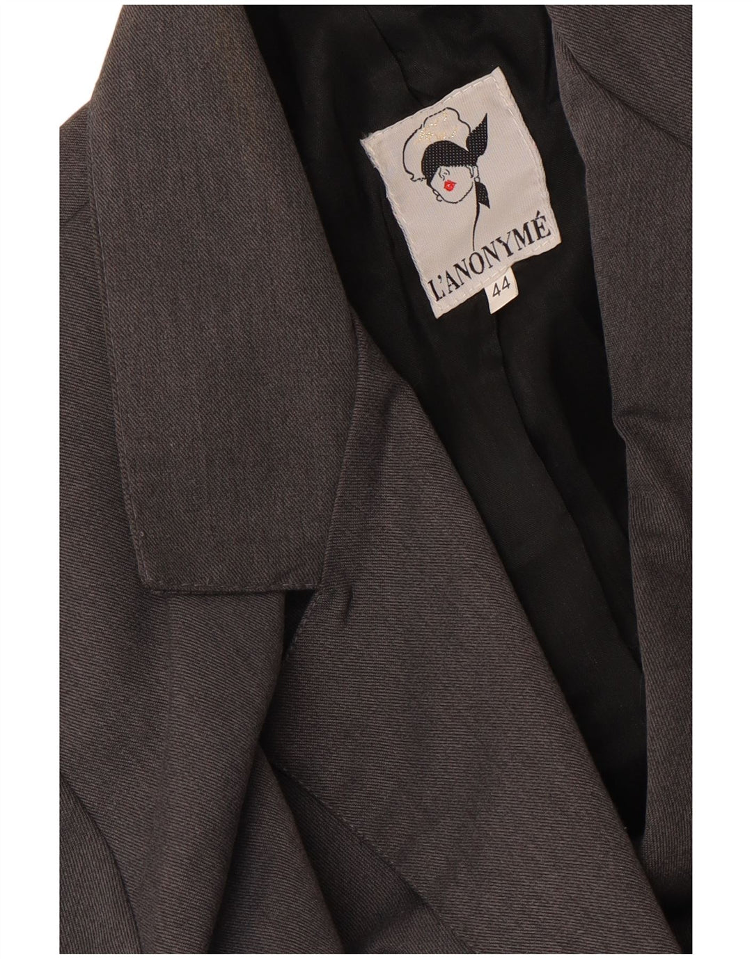 Vintage Dame Crop Double Breasted Blazer Jacket IT 44 Medium Grey