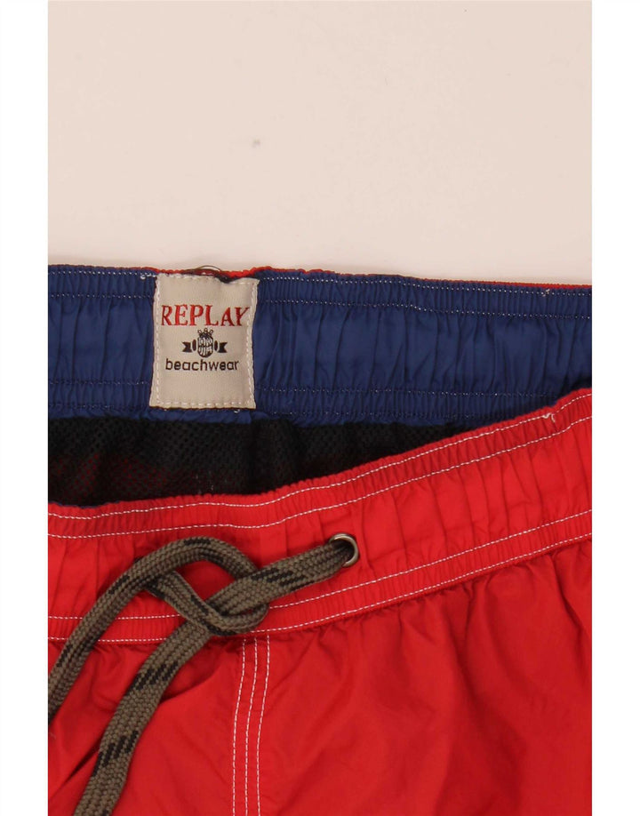 Replay Badeshorts til mænd Medium Rød
