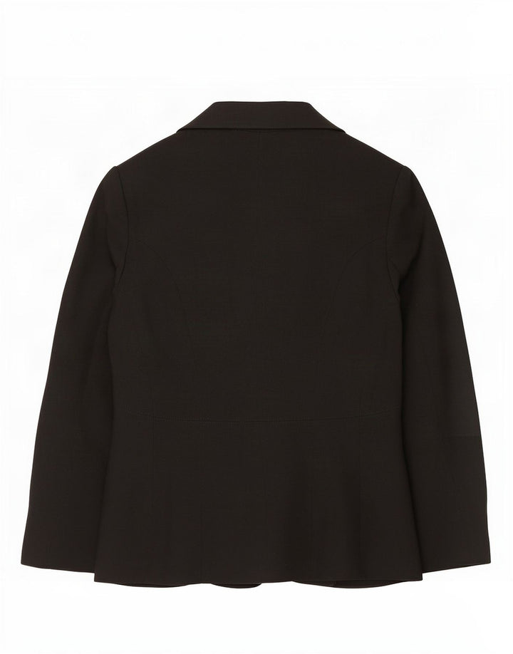 Marks & Spencer Dame 1-knaps blazerjakke UK 12 Medium Sort Polyester
