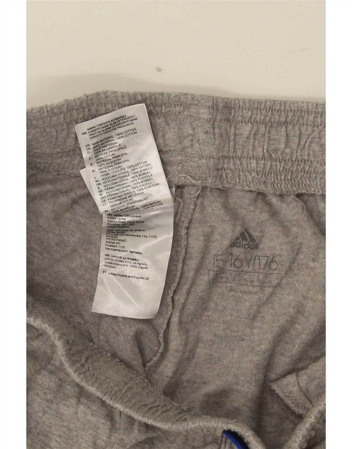 Adidas drenge sportsshorts 15-16 år Grå bomuld