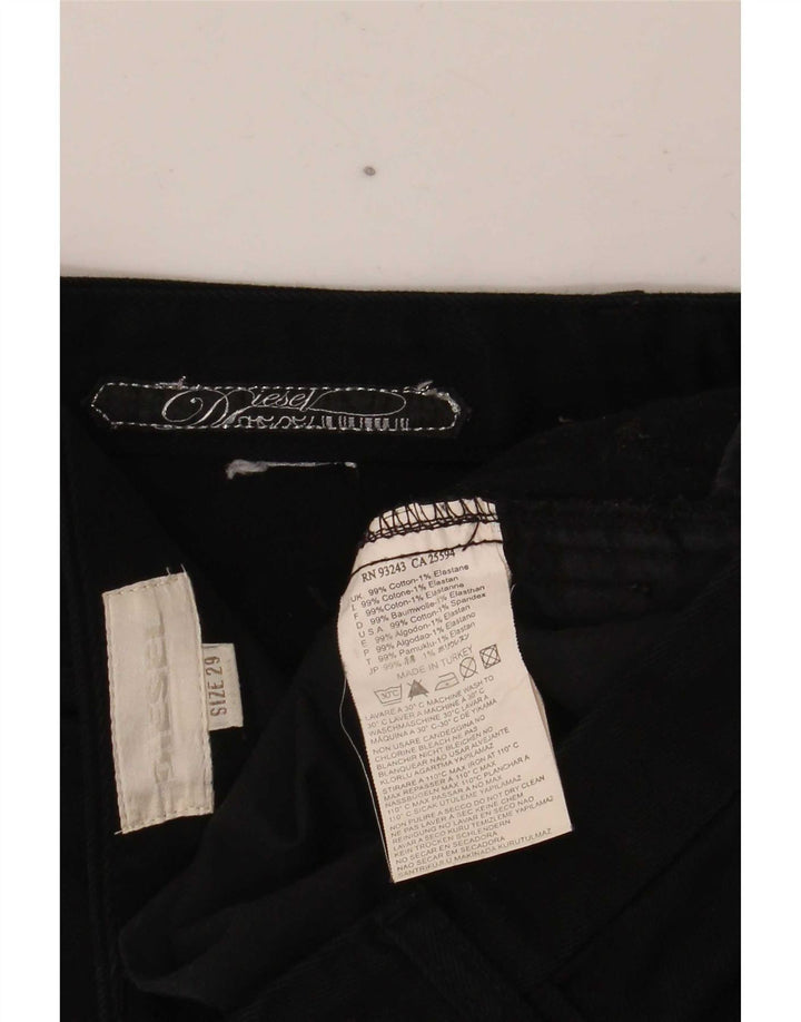 Diesel Dame Slim Jeans W29 L32 Sort Bomuld