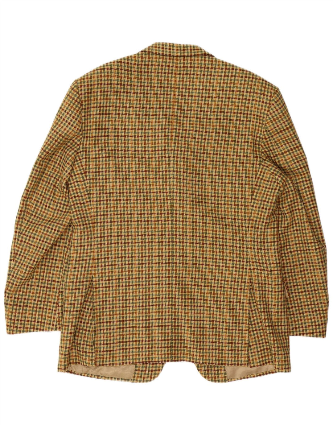 Ermenegildo Zegna Herre 3-knaps blazerjakke IT 52 Large Beige Houndstooth