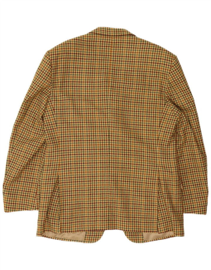 Ermenegildo Zegna Herre 3-knaps blazerjakke IT 52 Large Beige Houndstooth