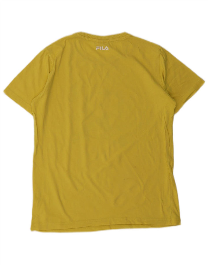 Fila Boys Grafisk T-Shirt Top 13-14 År Gul