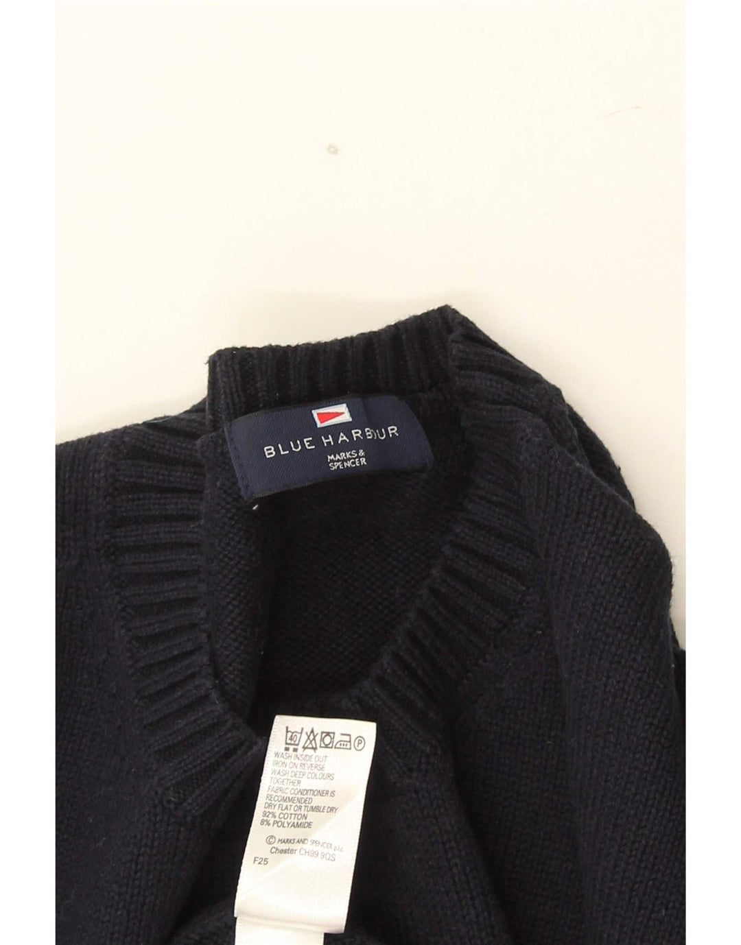 Marks & Spencer Herre Blue Harbor Crew Neck sweater XL Navy Blue