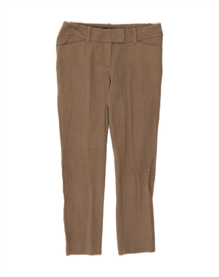 MOSSIMO Womens Slim Cropped Trousers US 4 Small W30 L25 Brown Cotton Vintage Mossimo and Second-Hand Mossimo from Messina Hembry 