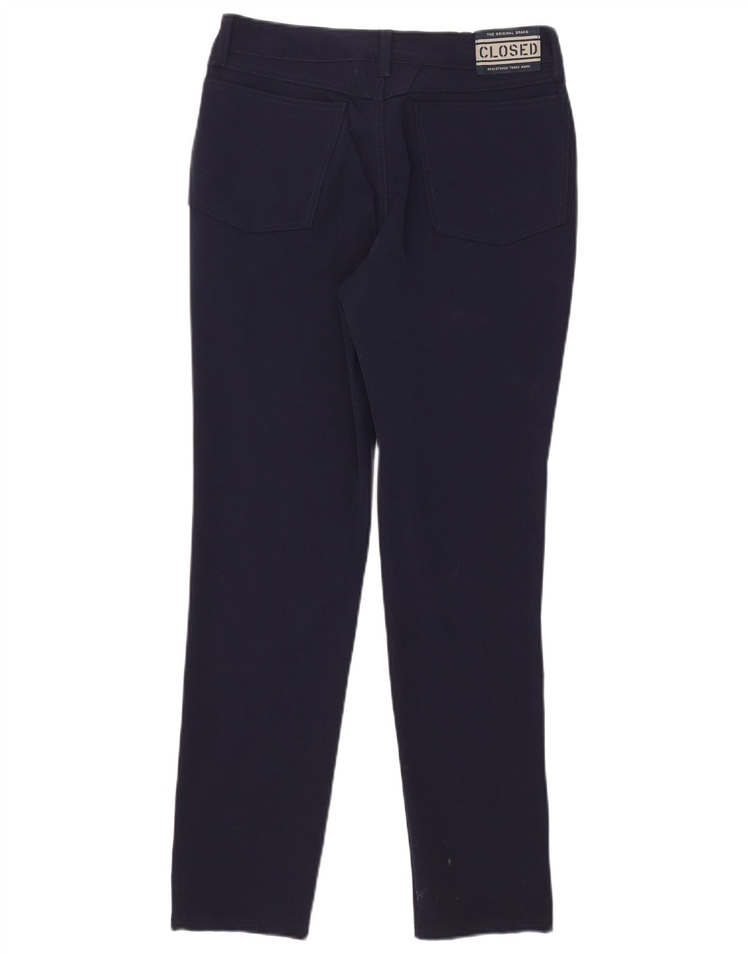Lukket Slim Casual Bukser til mænd W30 L30 Marineblå polyamid