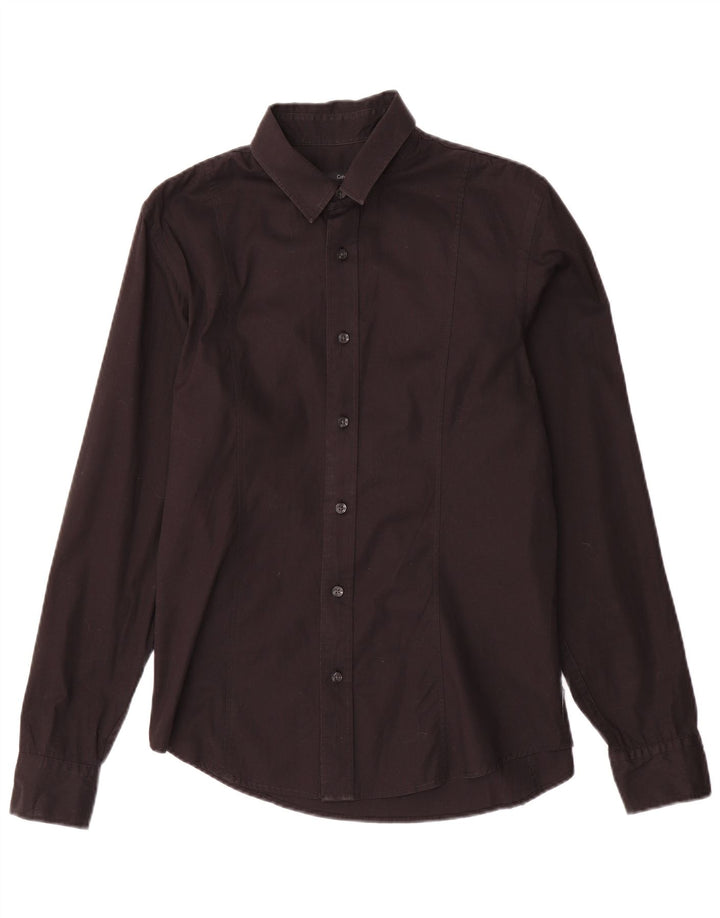 Calvin Klein Jeans Herreskjorte Medium Sort Bomuld