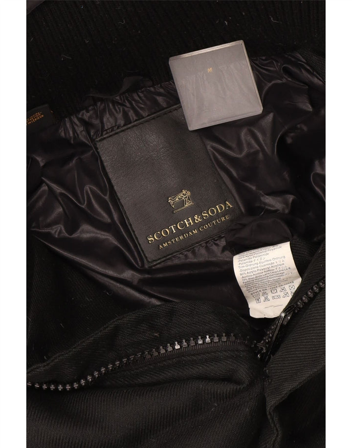 Scotch & Soda Herre hættepolstret jakke UK 38 Medium Sort Nylon