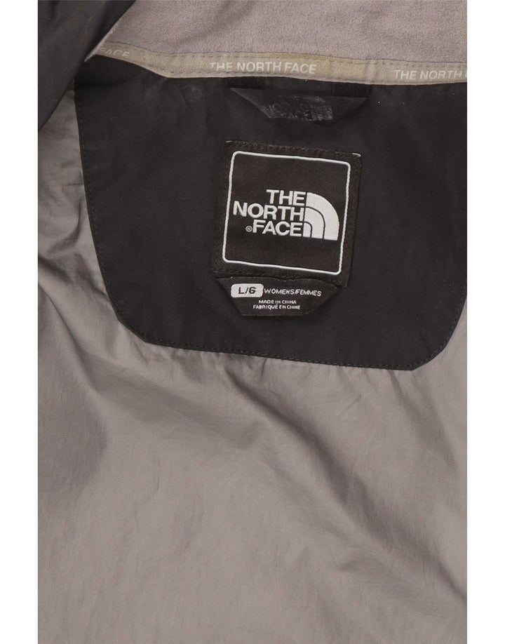 The North Face Dame Hætte Vandtæt Jakke UK 16 Large Sort