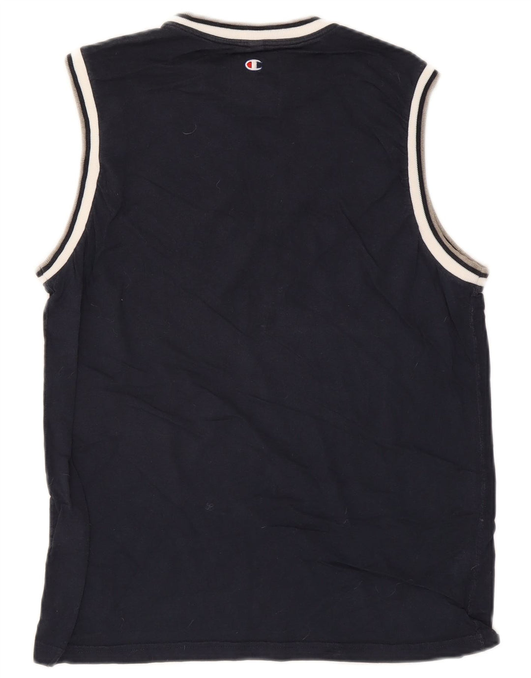 Champion Herre Grafisk Vest Top Medium Marineblå Bomuld
