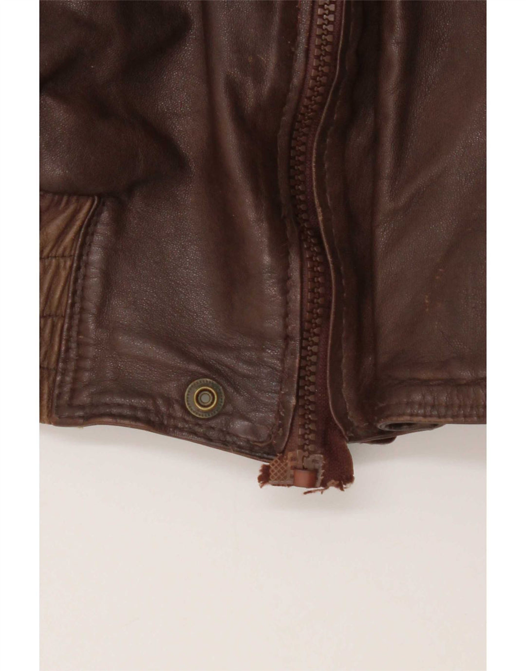 Vintage herre læderjakke UK 38 Medium Brown