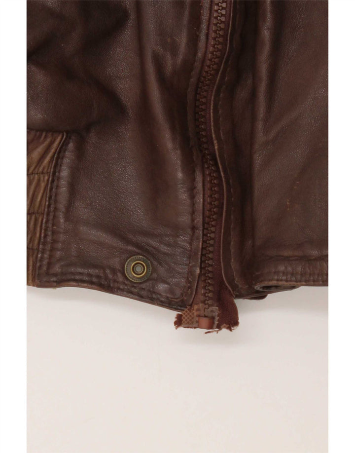 Vintage herre læderjakke UK 38 Medium Brown
