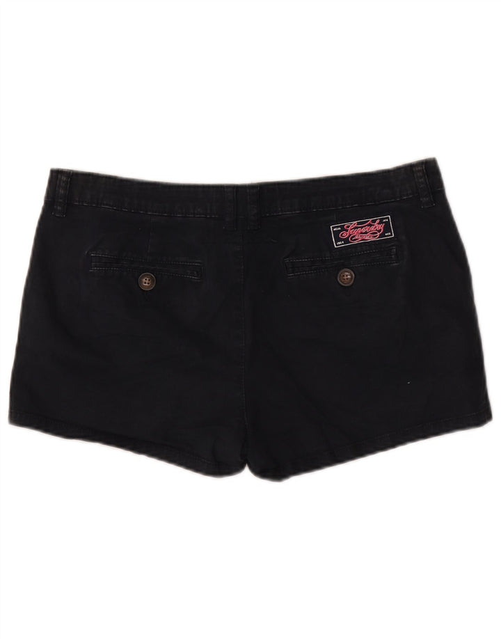 Superdry Chino-shorts til kvinder Medium W32 sort bomuld