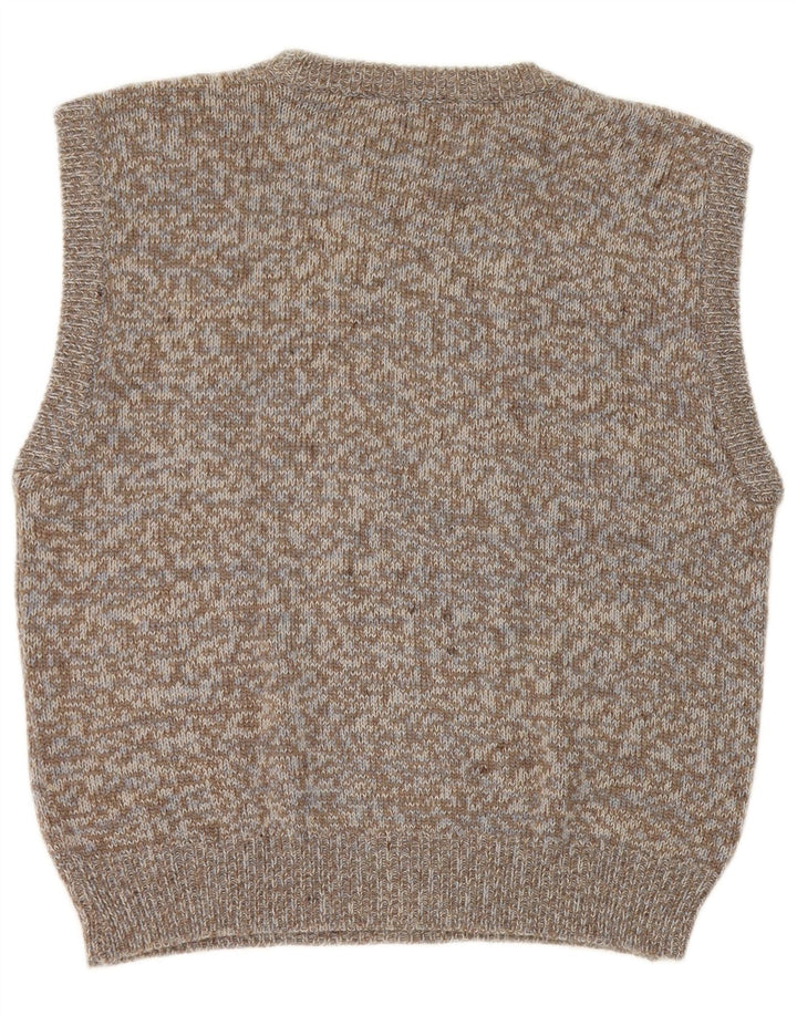 Vintage Vest Tank Top XS Grå Flecked Uld