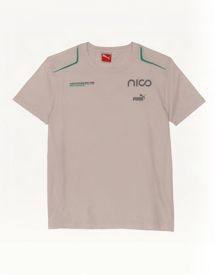 Puma Herre Grafisk T-Shirt Top Stor Grå