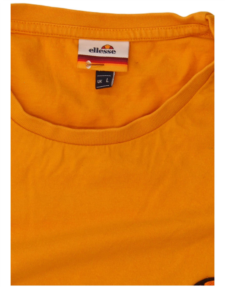 Ellesse Herre T-Shirt Top Stor Gul Colourblock