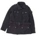 Barbour Quiltet jakke til kvinder UK 14 Large Navy Blue