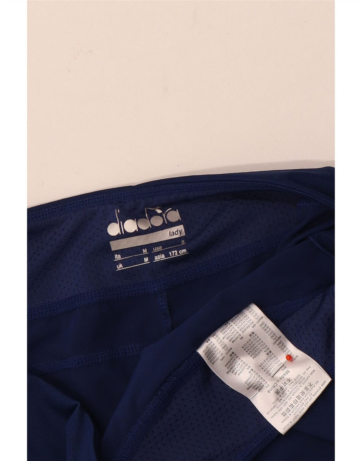 Diadora sportsshorts til kvinder UK 14 Mellem marineblå polyester