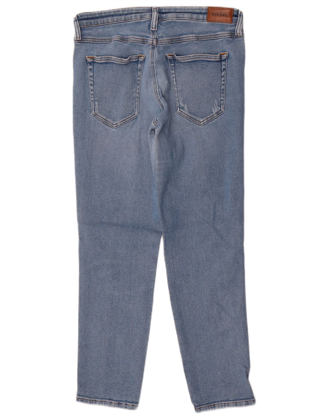 Diesel Dame Distressed Slim Jeans W30 L27 Blå Bomuld