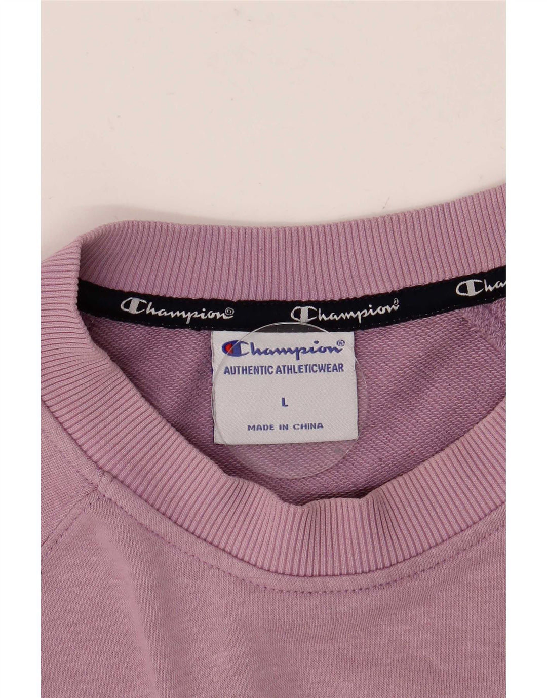 Champion Dame Grafisk Oversized Sweatshirt Jumper UK 16 Large Purple