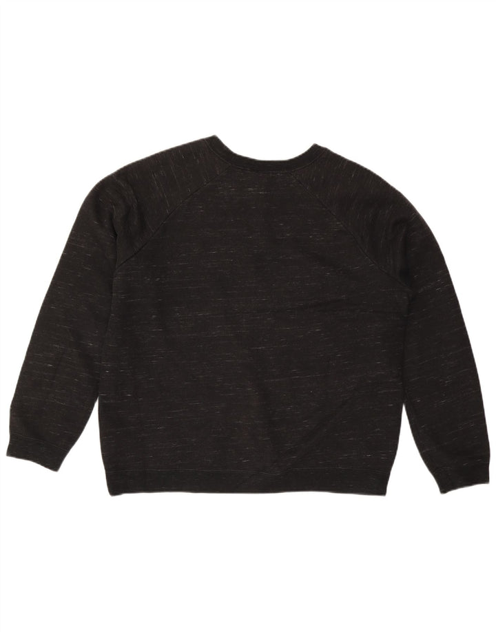 Nike Dame Sweatshirt Jumper UK 16 Large Black Flecked Bomuld