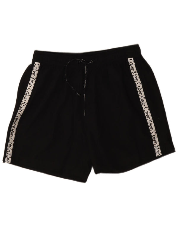 Calvin Klein Herre grafiske badeshorts Stor sort Colourblock Polyester