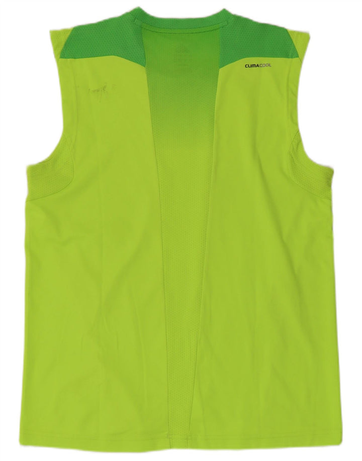 Adidas Herre Climacool Vest Top Stor Grøn Colourblock Polyester