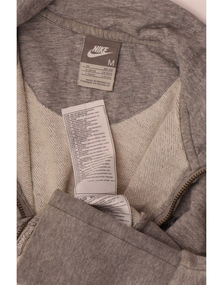 Nike træningsdragt topjakke til kvinder UK 10/12 Medium Grey Flecked Bomuld
