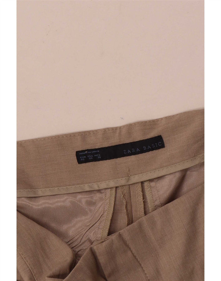 Zara Dame Bootcut Casual Bukser EU 40 Medium W30 L31 Beige