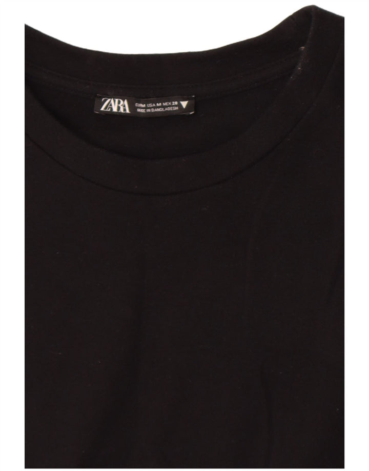 Zara Dame A-Line Kjole UK 12 Medium Sort