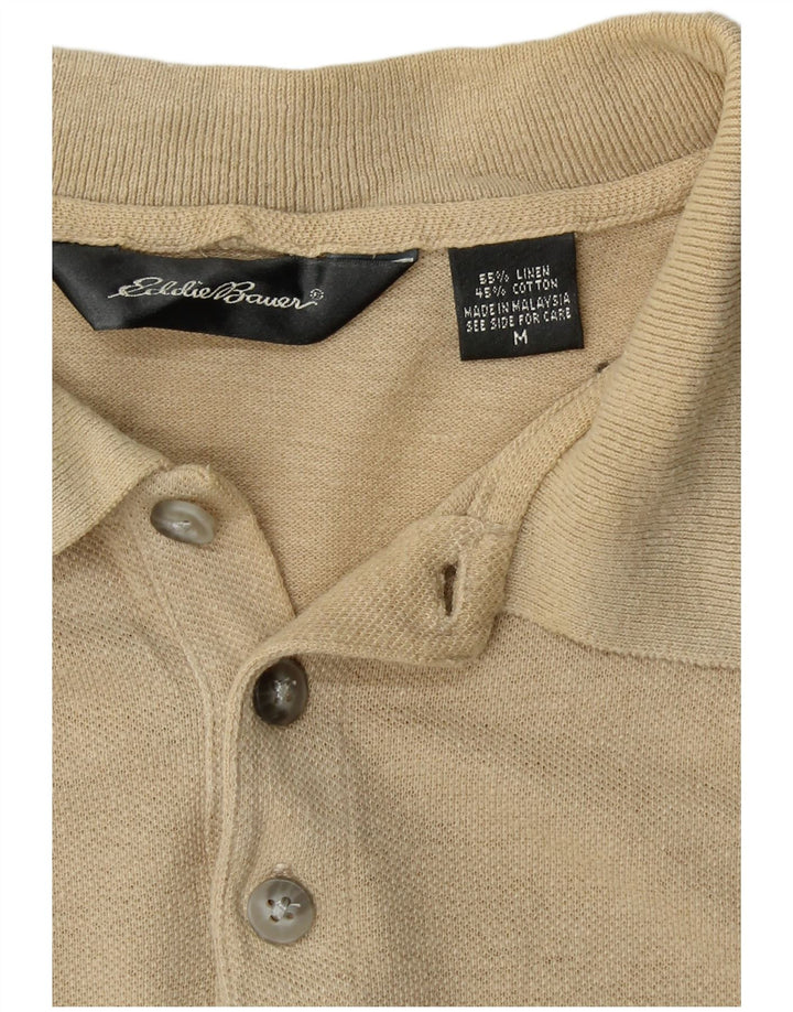 EDDIE BAUER Poloshirt til mænd Medium Beige hør