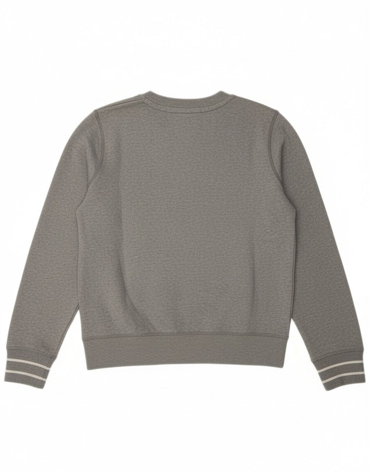 CHAMPION Womens Graphic Sweatshirt Jumper UK 14 Medium Grey Cotton