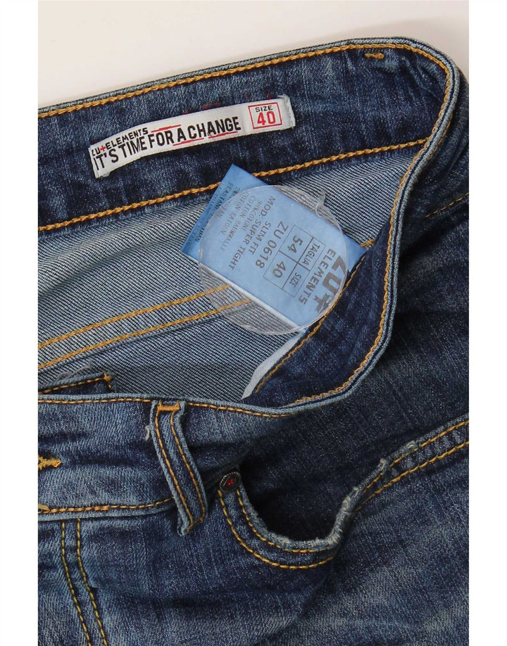 Zu Elements Slim Jeans til mænd W40 L30 blå bomuld