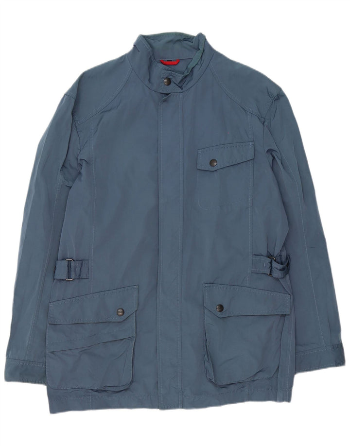 Fay Herre Utility Jacket UK 40 Large Navy Blue Polyester